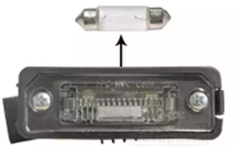 VAN WEZEL 5839920 -  Фонарь освещения номерного знака